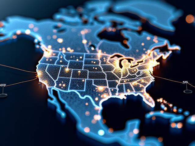 Strategic cross-border logistics map showing US-Mexico trade routes